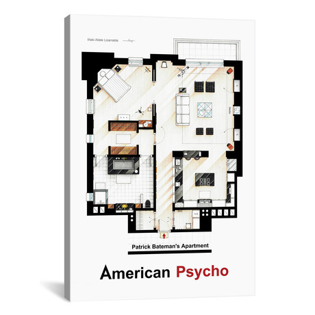 Apartment From American Psycho (18"W x 26"H x 0.75"D)