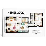 Apartment From BBC's Sherlock Series (26"W x 18"H x 0.75"D)
