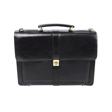 Executive Leather Briefcase // Black