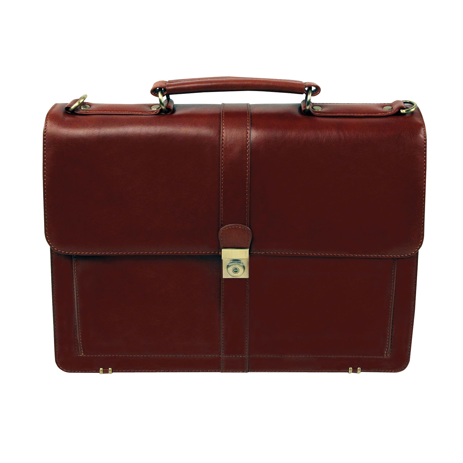 Executive Leather Briefcase // Cognac - Bugatti - Touch of Modern