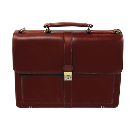 Executive Leather Briefcase // Cognac
