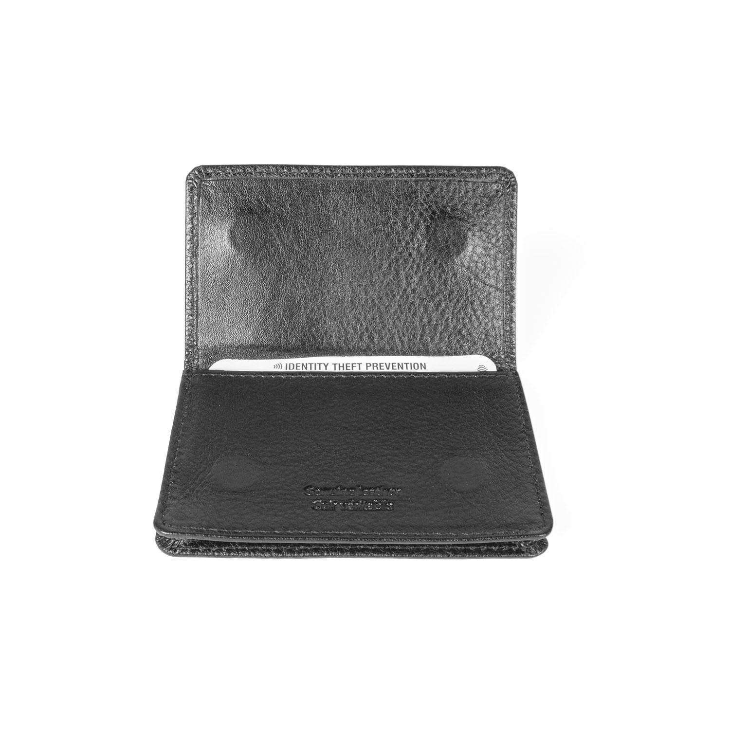 Business Card Case VTM Leather IDB // Black - Bugatti - Touch of Modern