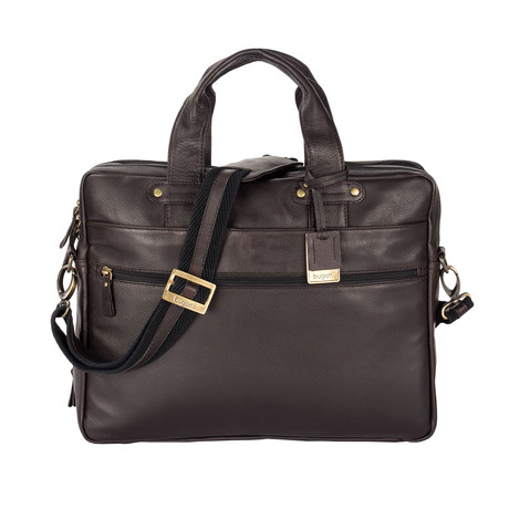 Perreira Executive Leather Briefcase // Brown