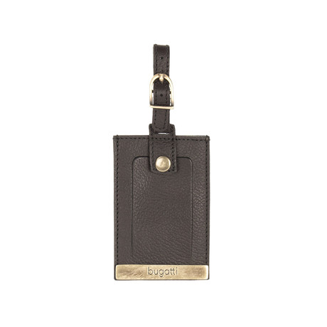 Leather Luggage Tag // Brown