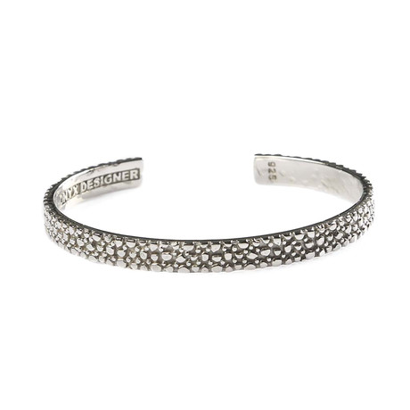 Textured Bangle // Silver (S)