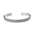 Textured Bangle // Silver (M)