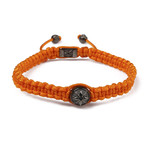 Macrame Tribal Bracelet // Orange (M)