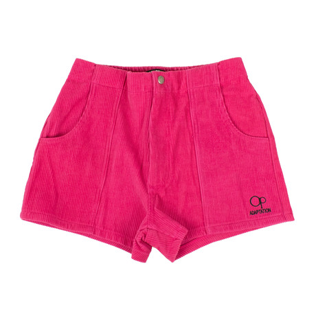 Adaptation X Op // Women's Longrider Corduroy Shorts // Pink (25)