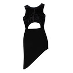 Baja East // Galaxy Cut Out Dress // Black (XXS)