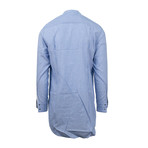 Baja East // Women's Malibu Mid Length Shirt // Blue (XXS)