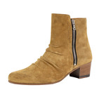 Amiri // Stack Boot Suede Boot // Tan (US: 7)