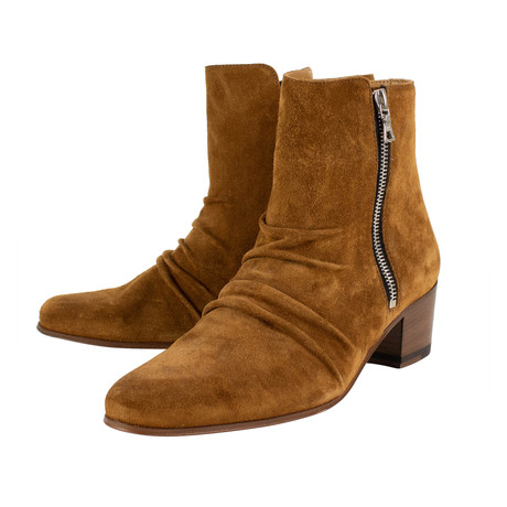 Amiri // Stack Boot Suede Boot // Brown (US: 5)