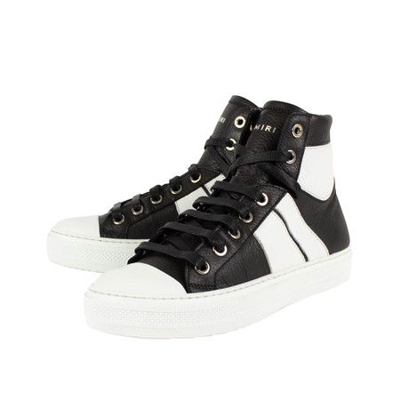 Amiri // Sunset Black/White Leather Sneakers // Black + White (US: 5)