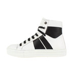 Amiri // Sunset White/Black Leather Sneakers // White + Black (US: 5)