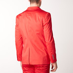 Solid Casual Blazer // Poppy Red (3XL)