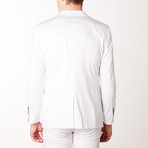 Solid Casual Blazer // White (L)