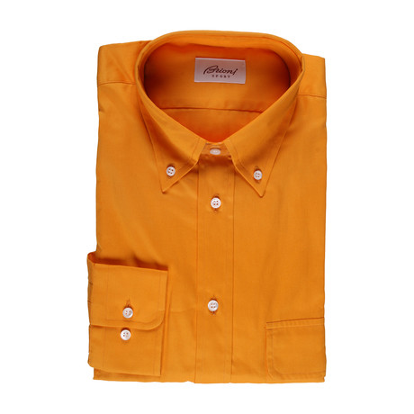 Brioni // Eroll Solid Dress Shirt // Apricot (S)