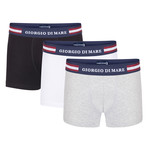 Marquis Boxer Short // Black + White + Gray // Set of 3 (XL)