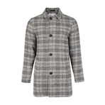 Buckhan Check Wool Mac // Gray (XL)