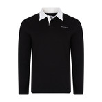 Kruger Long-Sleeve Rugby Shirt // Black (L)