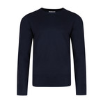 Nile Basic Fine Knit Sweater // Navy (L)