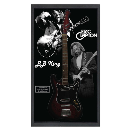 Signed + Framed Guitar // B.B. King + Eric Clapton