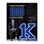 Mike Krzyzewski // Signed 1000th Career Wins Tribute Photo // 16"w x 20"H
