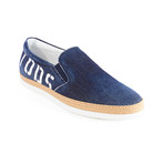 Denim Slip-On Sneaker // Blue (UK 6.5)