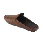 Backless Gommini Leather Driving Loafer // Brown (UK 7.5)