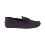 Suede Gommini Driving Loafer // Purple (UK 7)