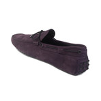 Suede Gommini Driving Loafer // Purple (UK 6)