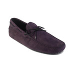 Suede Gommini Driving Loafer // Purple (UK 11.5)