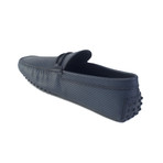 Leather Gommini Perforated Driving Loafer // Blue (UK 8)