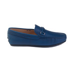 Leather Gommino Penny Loafer // Blue (UK 6)