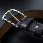 Handcrafted Genuine Leather Belt // 005 // Black (S)