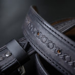 Handcrafted Genuine Leather Belt // 005 // Black (S)