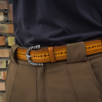 Handcrafted Genuine Leather Belt // 001 // Brown (S)