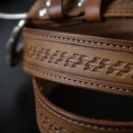 Handcrafted Genuine Leather Belt // 002 // Brown (S)