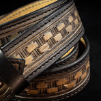 Handcrafted Genuine Leather Belt // 004 // Brown (S)