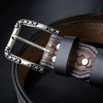 Handcrafted Genuine Leather Belt // 007 // Brown (S)