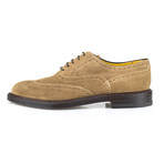 Canali // Suede With Wingtip Design Oxford Dress Shoes // Brown (US: 9.5)