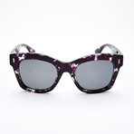 Women's Square Polarized Sunglasses // Purple Tortoise