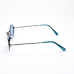 Unisex Oval Polarized Sunglasses // Gunmetal