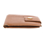 Bulgari // Brown Leather Bifold Wallet // Brown // Pre-Owned