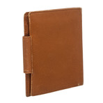 Bulgari // Brown Leather Bifold Wallet // Brown // Pre-Owned