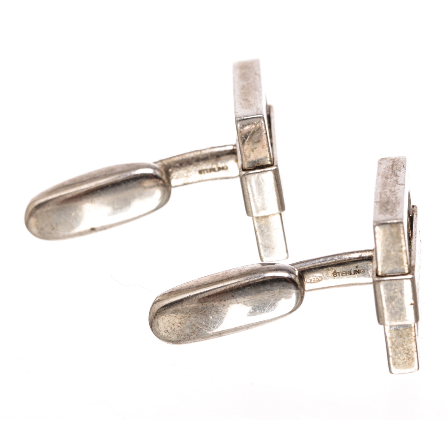 Bvlgari // Sterling Silver 925 Square Logo Cufflinks // Pre-Owned - Louis Vuitton & More - Touch ...