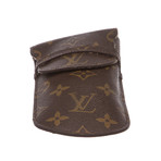 Louis Vuitton // Monogram Canvas Leather Pen Holder Case // Brown // Pre-Owned