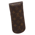 Louis Vuitton // Monogram Canvas Leather Pen Holder Case // Brown // Pre-Owned