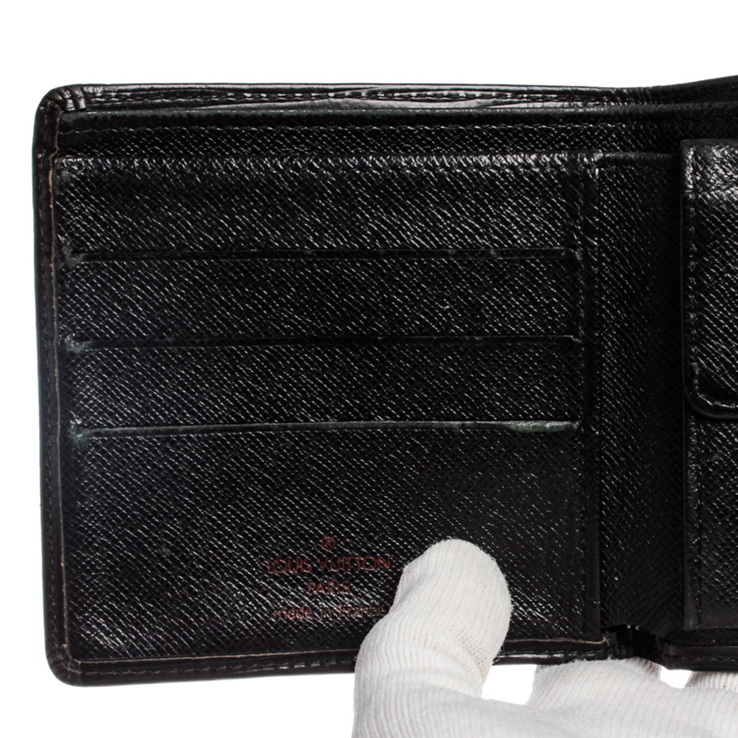 Louis Vuitton // 2001 Black Epi Leather Marco Bifold Wallet // VI1011 // Pre-Owned - Vintage ...