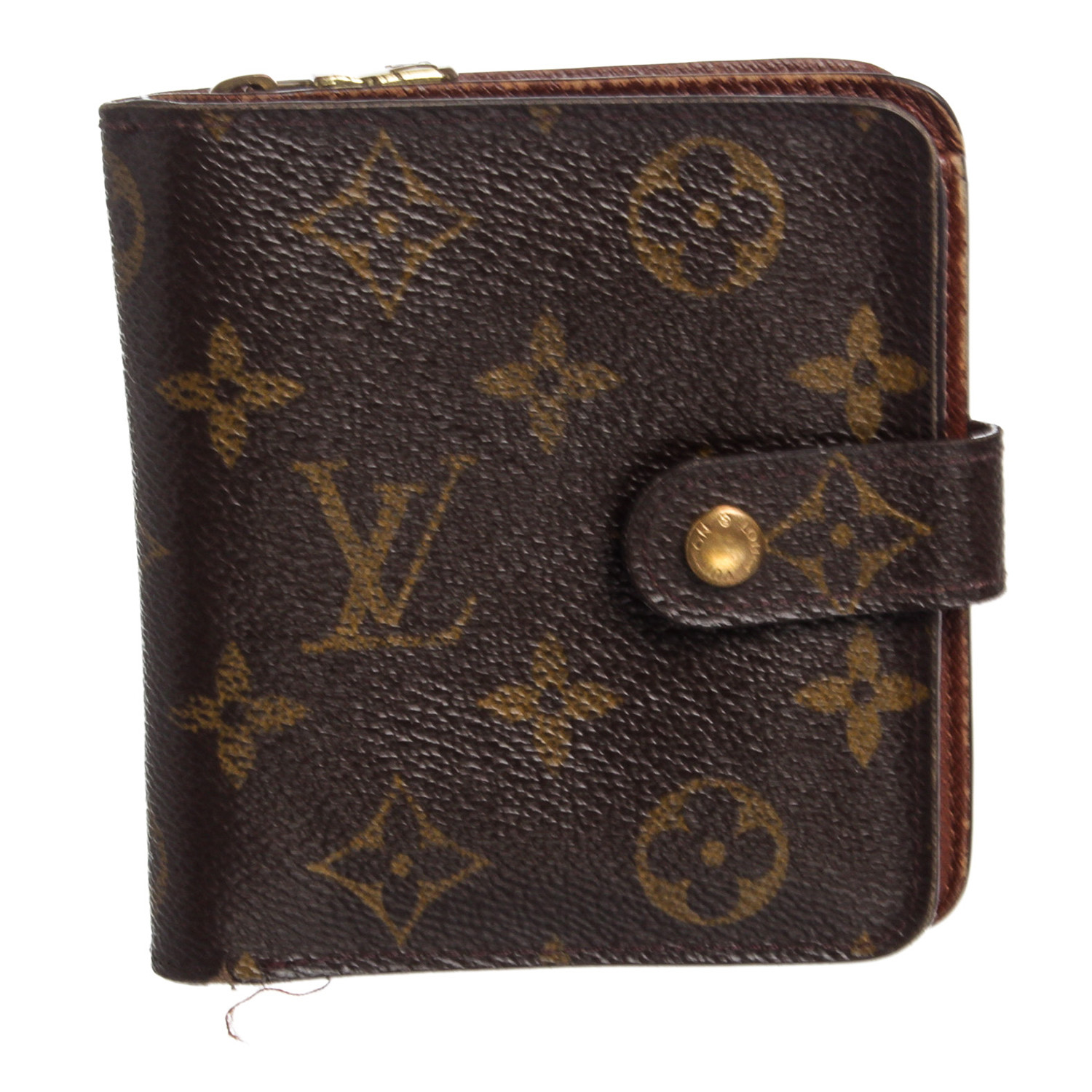 Louis Vuitton // 2002 Monogram Canvas Leather Compact Zippy Wallet // MI0012 // Pre-Owned ...